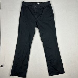 Altamont Mens Size 36 1/989 Classic Straight Fit Chino Pants Black Casual